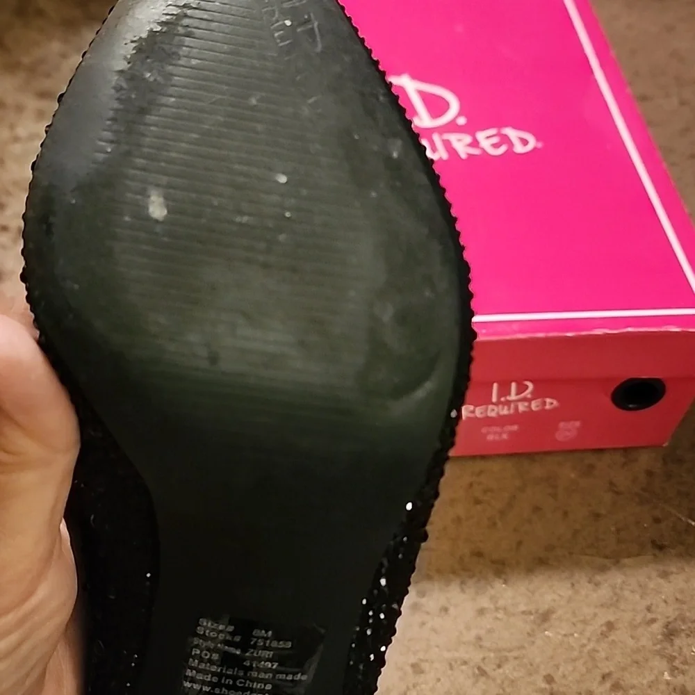 ID Required Black Sparkle Boots - Picture 7 of 9